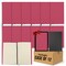 MakerFlo Laserette™ Journal Notebook – Pack of 12 Engravable and Refillable Vegan Leather Journal with Lined Pages and Gift Box, Wholesale & Bulk
